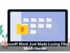 Microsoft Word Just Made Losing Files Much Harder